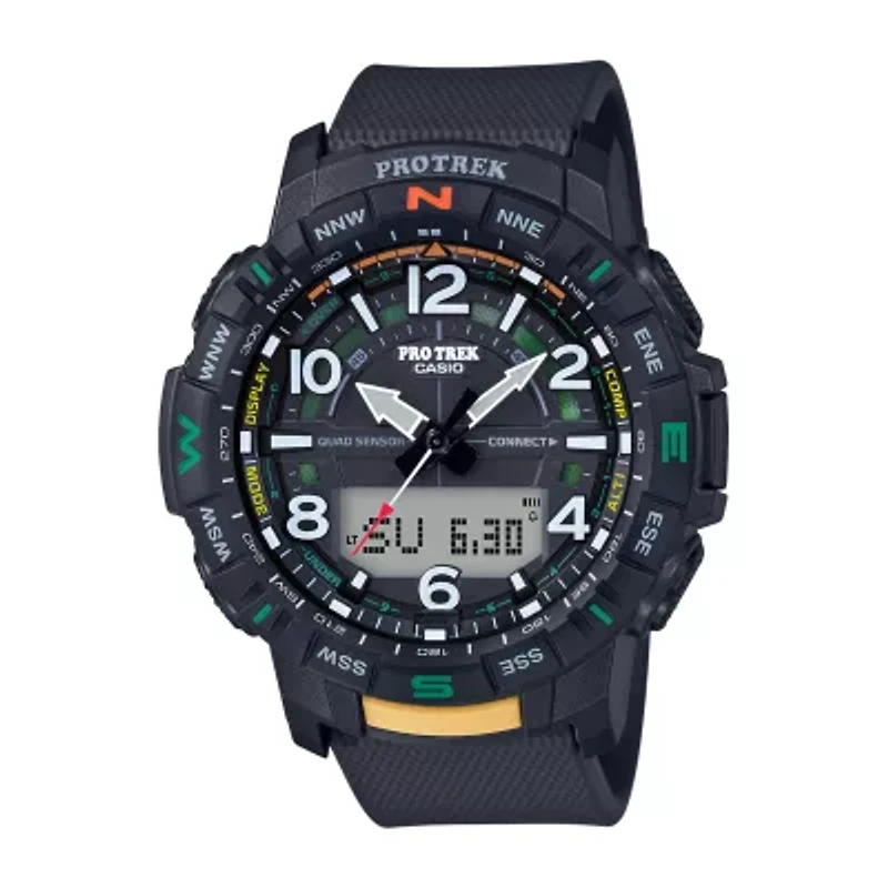 Casio Pro Trek Mens Multi-Function Black Strap Watch Prtb50-1