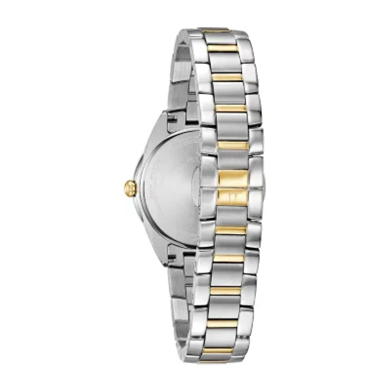 Bulova Sutton Womens Two Tone Stainless Steel Bracelet Watch 98p184