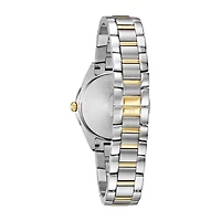 Bulova Sutton Womens Two Tone Stainless Steel Bracelet Watch 98p184