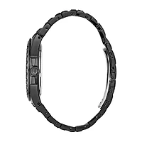 Bulova Phantom Mens Crystal Accent Black Stainless Steel Bracelet Watch 98a240