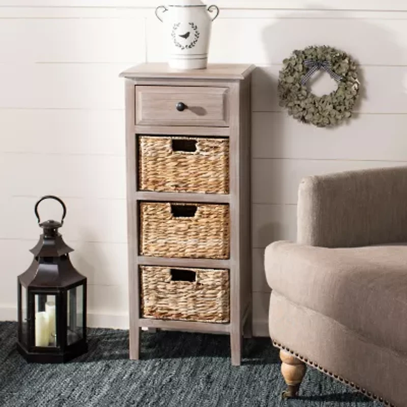 Michaela 4-Drawer Storage End Table