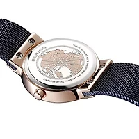 Bering Womens Blue Stainless Steel Bracelet Watch 10126-367