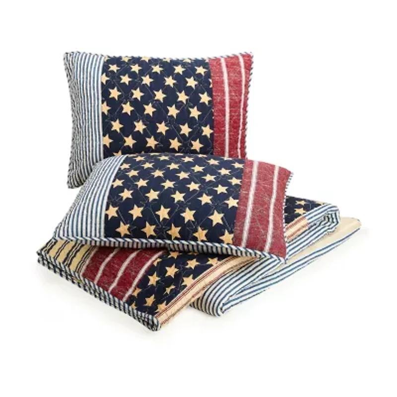Modern Heirloom Americana 3-pc. Reversible Quilt Set