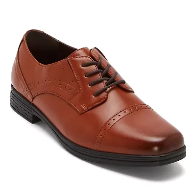 Stafford Dane Jr Little & Big Kid Boys Cap Oxford Shoes