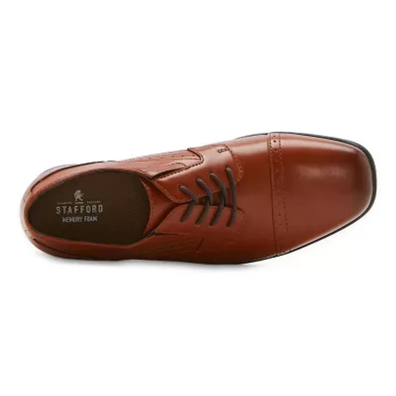 Stafford Dane Jr Little & Big Kid Boys Cap Oxford Shoes