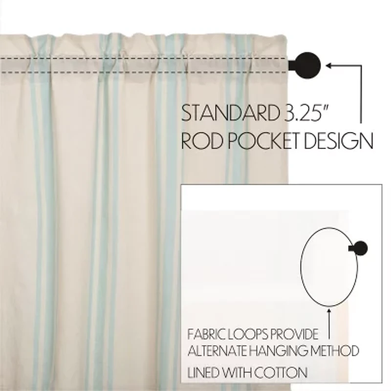 Vhc Brands Grain Sack Rod Pocket Valance