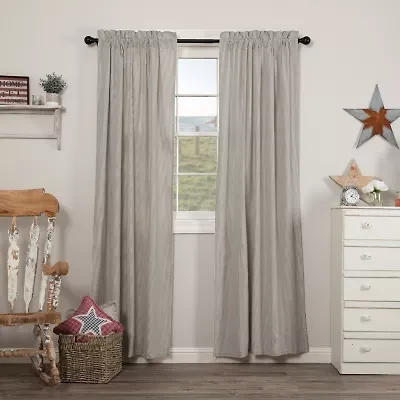 Vhc Brands Hatteras Rod Pocket Light-Filtering Set of 2 Curtain Panel