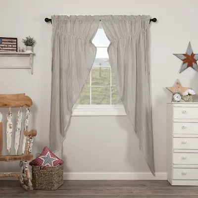 Vhc Brands Hatteras Prairie Rod Pocket Light-Filtering Set of 2 Curtain Panel