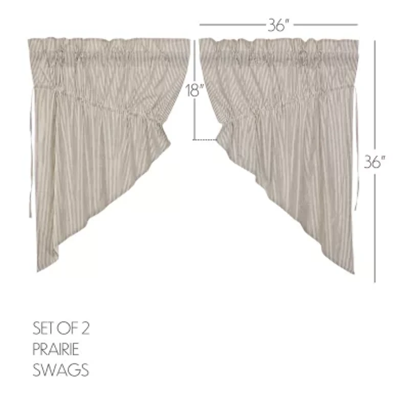 Vhc Brands Hatteras Prairie Swag Rod Pocket Valance