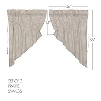 Vhc Brands Hatteras Prairie Swag Rod Pocket Valance