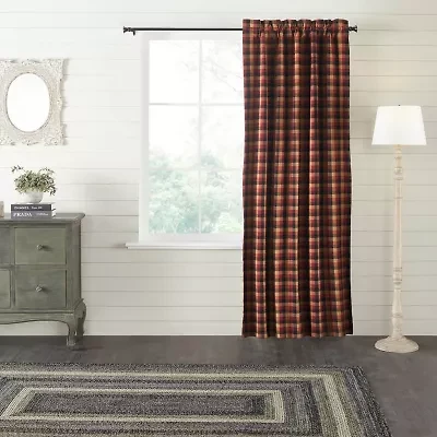 Vhc Brands Heritage Farms Rod Pocket Blackout Single Curtain Panel