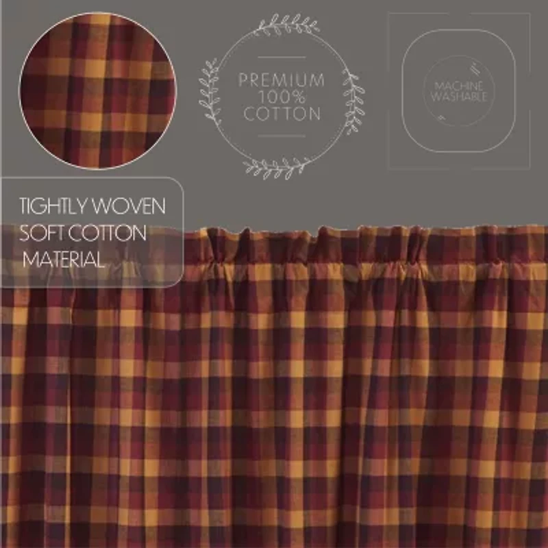 Vhc Brands Heritage Farms Rod Pocket Blackout Single Curtain Panel