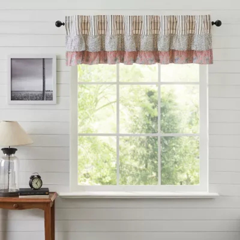 Vhc Brands Kaila Ticking Stripe Rod Pocket Valance