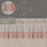 Vhc Brands Kaila Ticking Stripe Rod Pocket Valance