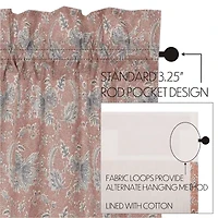 Vhc Brands Kaila Floral Rod Pocket Valance
