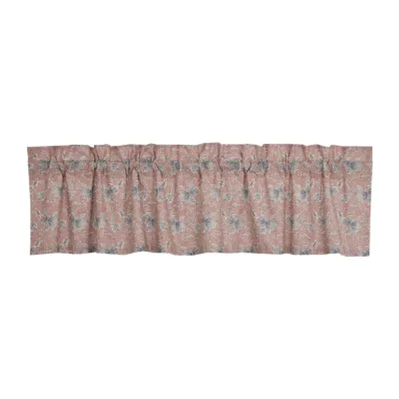 Vhc Brands Kaila Floral Rod Pocket Tailored Valance