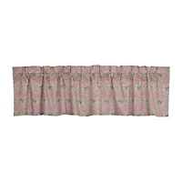 Vhc Brands Kaila Floral Rod Pocket Tailored Valance
