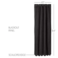Vhc Brands Kettle Grove Plaid Rod Pocket Blackout Single Curtain Panel