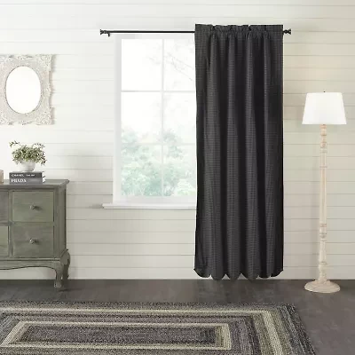 Vhc Brands Kettle Grove Plaid Rod Pocket Blackout Single Curtain Panel