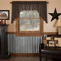 Vhc Brands Kettle Grove Plaid Swag Rod Pocket Scallop Valance