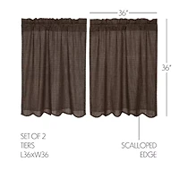 Vhc Brands Kettle Grove Plaid 2-pc. Rod Pocket Window Tier