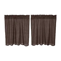 Vhc Brands Kettle Grove Plaid 2-pc. Rod Pocket Window Tier