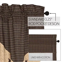 Vhc Brands Kettle Grove Star Pointed Rod Pocket Valance