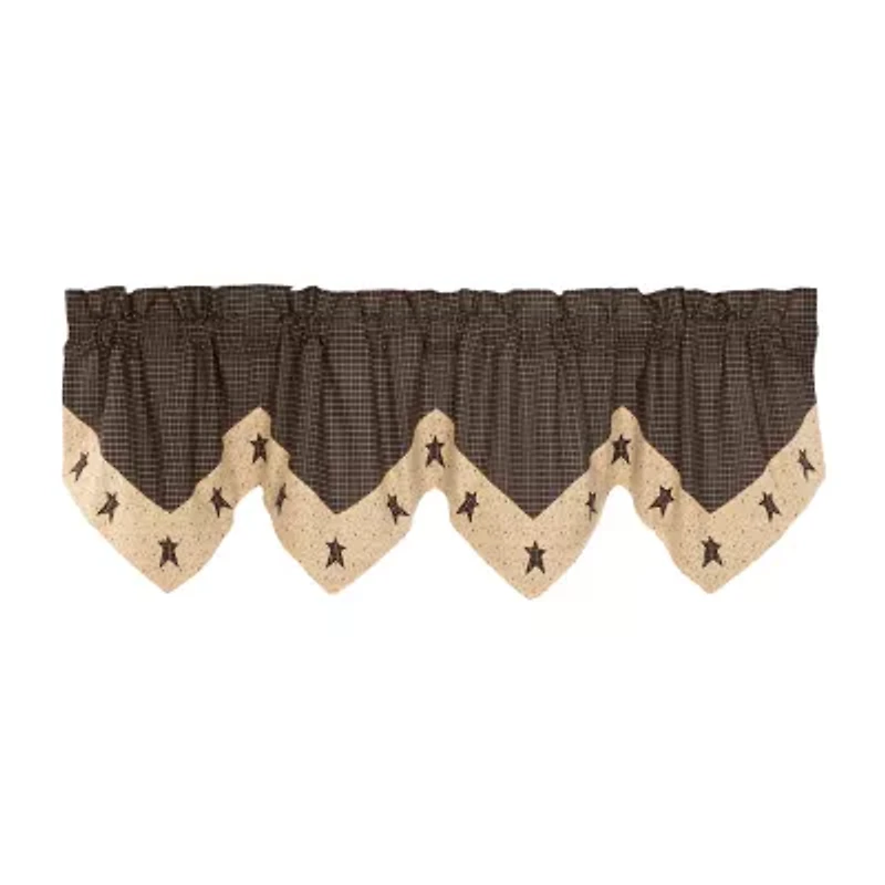 Vhc Brands Kettle Grove Star Pointed Rod Pocket Valance