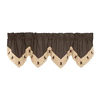 Vhc Brands Kettle Grove Star Pointed Rod Pocket Valance