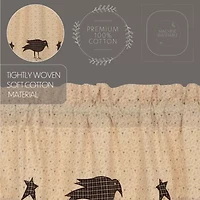 Vhc Brands Kettle Grove Crow Rod Pocket Scallop Valance