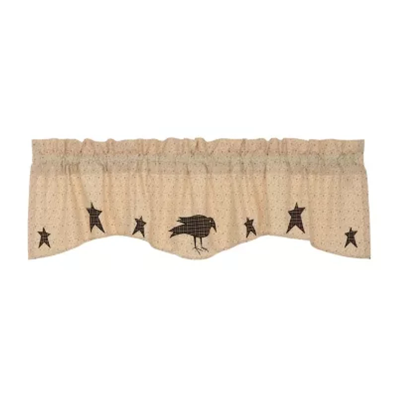 Vhc Brands Kettle Grove Crow Rod Pocket Valance