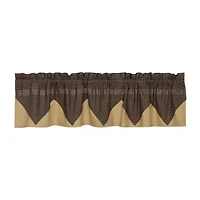 Vhc Brands Kettle Grove Plaid Layered Rod Pocket Tailored Valance