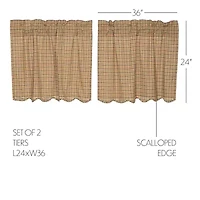 Vhc Brands Millsboro 2-pc. Rod Pocket Window Tier