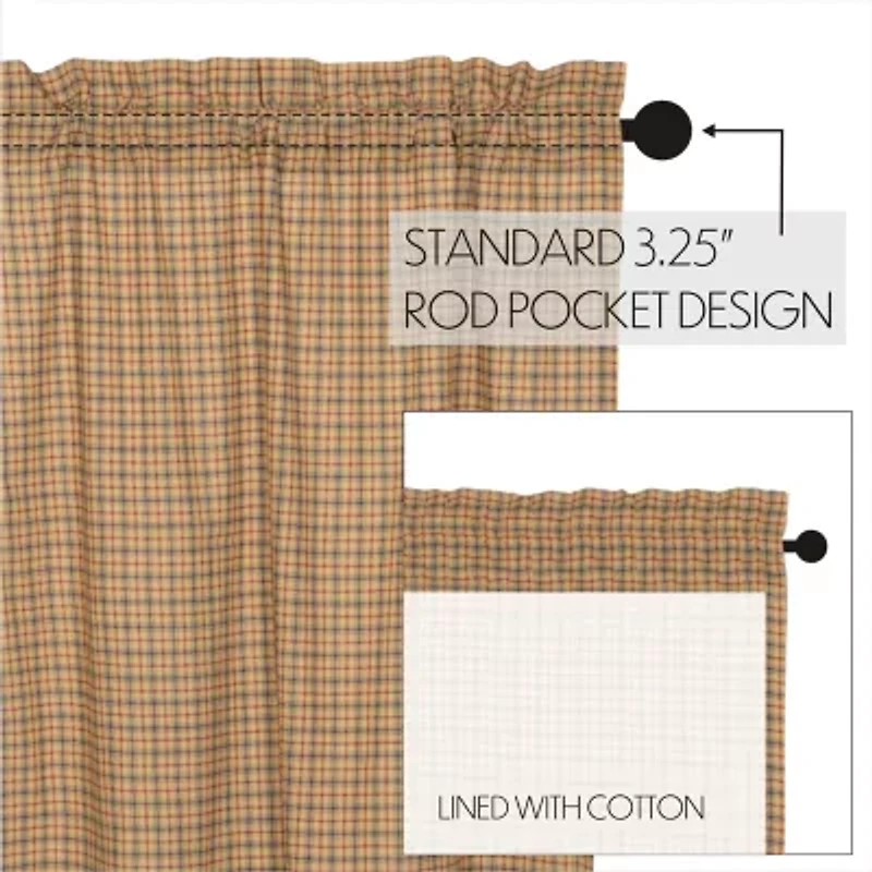 Vhc Brands Millsboro 2-pc. Rod Pocket Window Tier