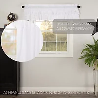 Vhc Brands Muslin Ruffled Rod Pocket Valance