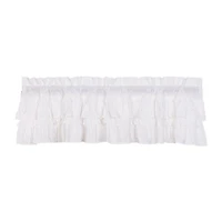 Vhc Brands Muslin Ruffled Rod Pocket Valance