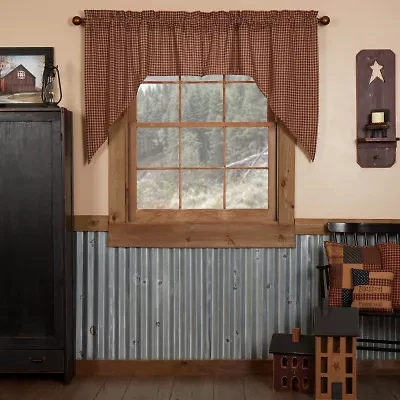 Vhc Brands Patriotic Patch Swag Rod Pocket Tailored Valance