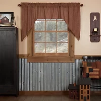 Vhc Brands Patriotic Patch Swag Rod Pocket Tailored Valance