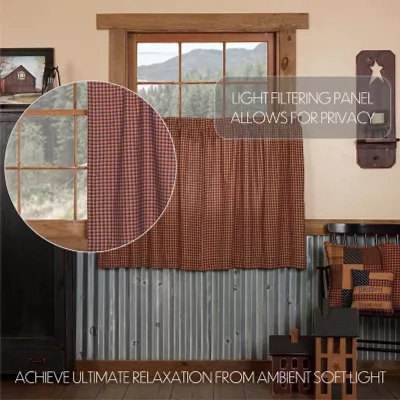 Vhc Brands Patriotic Patch 2-pc. Rod Pocket Window Tier