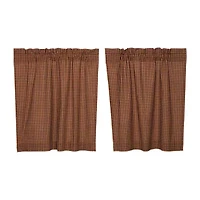 Vhc Brands Patriotic Patch 2-pc. Rod Pocket Window Tier