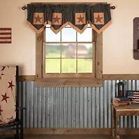 Vhc Brands Patriotic Patch Pointed Rod Pocket Valance