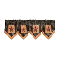 Vhc Brands Patriotic Patch Pointed Rod Pocket Valance