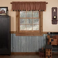 Vhc Brands Patriotic Patch Block Rod Pocket Tailored Valance