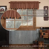 Vhc Brands Patriotic Patch Block Rod Pocket Tailored Valance