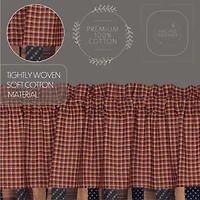 Vhc Brands Patriotic Patch Block Rod Pocket Tailored Valance