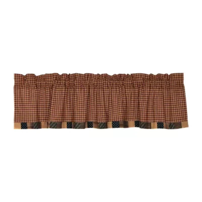 Vhc Brands Patriotic Patch Block Rod Pocket Tailored Valance