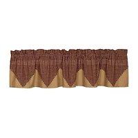 Vhc Brands Patriotic Patch Layered Rod Pocket Tailored Valance