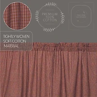 Vhc Brands Patriotic Patch Plaid Rod Pocket Tailored Valance