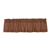 Vhc Brands Patriotic Patch Plaid Rod Pocket Tailored Valance