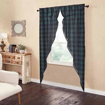 Vhc Brands Pine Grove Prairie Rod Pocket Light-Filtering Set of 2 Curtain Panel